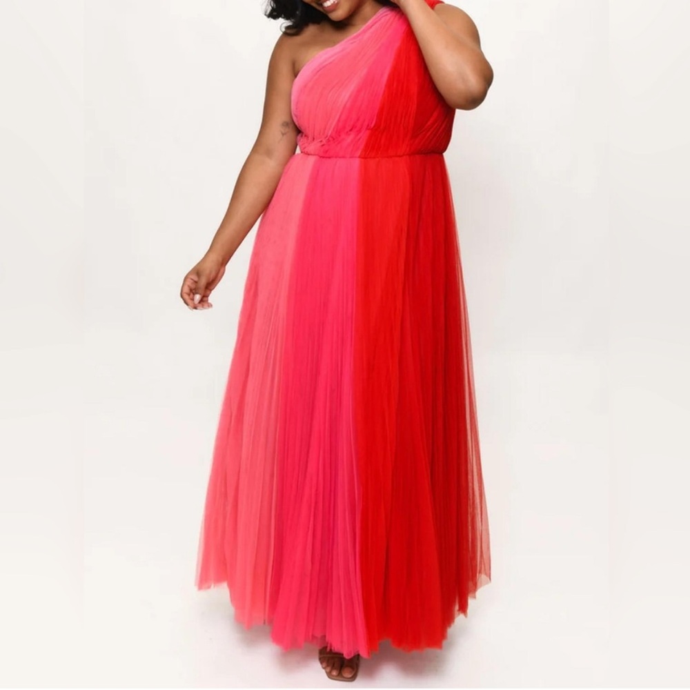 NEW Hutch Anthropologie Tarina Colorblock Gown Dress size 16W womens - Picture 3 of 16